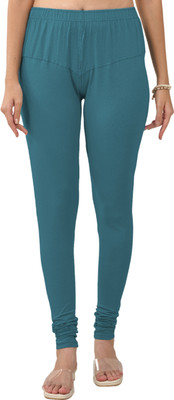 Lyra Churidar  Ethnic Wear Legging(Blue, Solid)