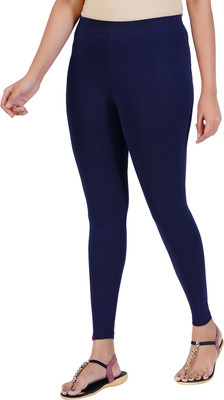 Stywa Ankle Length Ankle Length  Western Wear Legging(Blue, Solid)