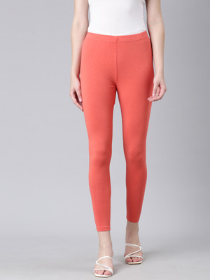 DIXCY SCOTT SLIMZ Ankle Length Western Wear Legging(Orange, Solid)
