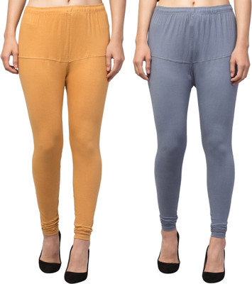 sabnur Churidar  Western Wear Legging(Beige, Solid)