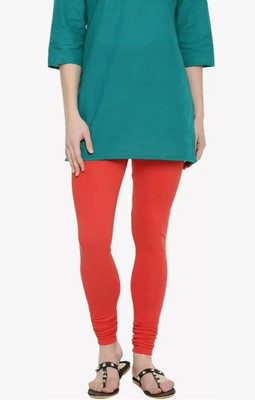 RB Fashion Churidar  Ethnic Wear Legging(Red, Solid)
