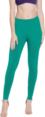Presta Ankle Length Ethnic Wear Legging(Green, Solid)