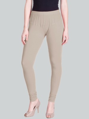 Lyra Churidar Length Ethnic Wear Legging(Grey, Solid)