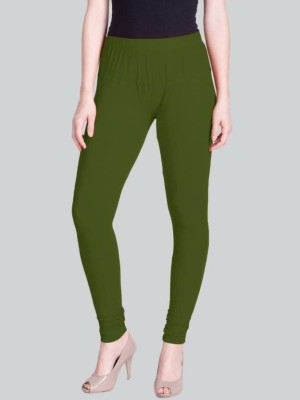 Rimis Fashion Churidar  Western Wear Legging(Green, Solid)