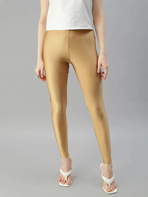sri creation Ankle Length Ethnic Wear Legging(Gold, Solid)