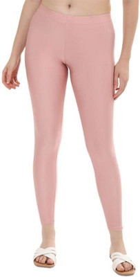 LILSLIM Ankle Length  Ethnic Wear Legging(Pink, Solid)