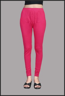 GN SPORTS Churidar  Western Wear Legging(Pink, Solid)