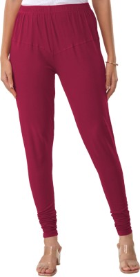 Lyra Churidar  Ethnic Wear Legging(Pink, Solid)