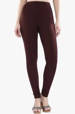 assam Churidar  Western Wear Legging(Brown, Solid)