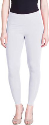LUX LYRA Ankle Length  Western Wear Legging(White, Solid)