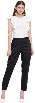 Sombrio Ankle Length Ethnic Wear Legging(Black, Solid)