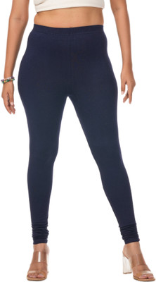 LoveiT Churidar  Western Wear Legging(Dark Blue, Solid)