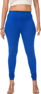 LoveiT Churidar  Western Wear Legging(Dark Blue, Solid)