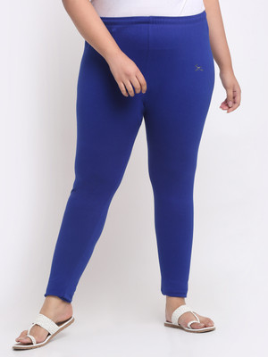 Style Access Ankle Length Western Wear Legging(Blue, Solid)