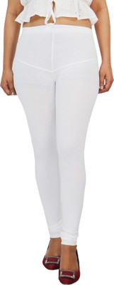 ABE Ankle Length Ethnic Wear Legging(White, Solid)