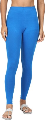 Robinbosky Ankle Length Ethnic Wear Legging(Dark Blue, Solid)