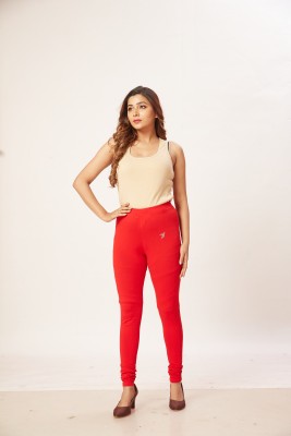 glam birds Maternity Wear Legging(Red, Solid)