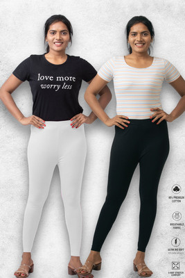 Lady Luxe Ankle Length  Ethnic Wear Legging(Multicolor, Solid)