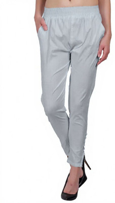 Anything Ankle Length  Western Wear Legging(Grey, Solid)