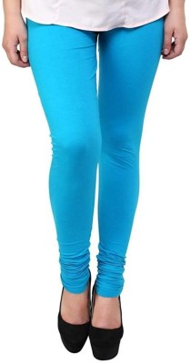 JMC Fashion Churidar Length Ethnic Wear Legging(Light Blue, Solid)