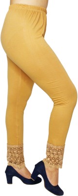 pinkshell Ankle Length Western Wear Legging(Beige, Solid)