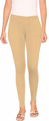 SRI CREATIONS Ankle Length  Western Wear Legging(Gold, Solid)