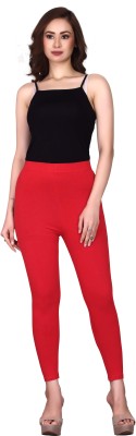 CADILA Churidar  Western Wear Legging(Red, Solid)