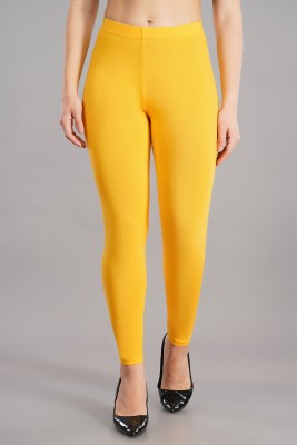 Avaasa Buy Shruthi Ankle Length  Ethnic Wear Legging(Yellow, Solid)