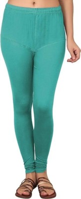 Drishti Fashion Products Churidar Length Ethnic Wear Legging(Light Green, Solid)