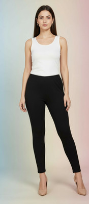ELIstyles Ankle Length  Ethnic Wear Legging(Black, Solid)