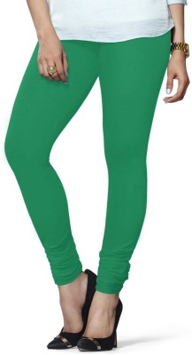Lyra Churidar  Ethnic Wear Legging(Light Green, Solid)