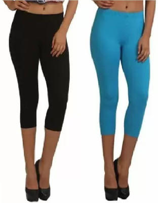 sr enterprises 3/4th/Calf Length Ethnic Wear Legging(Multicolor, Solid)