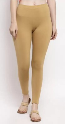 Om Collection Ankle Length Ethnic Wear Legging(Beige, Solid)