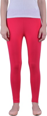 Dollar Missy Ankle Length  Ethnic Wear Legging(Red, Solid)