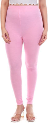 tpf Churidar Length Western Wear Legging(Pink, Solid)