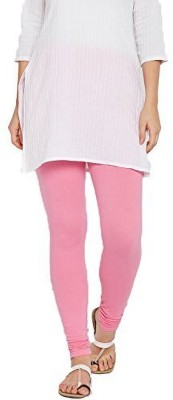 chhak Churidar  Ethnic Wear Legging(Pink, Solid)