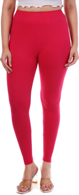 TANPRI Ankle Length  Ethnic Wear Legging(Pink, Solid)