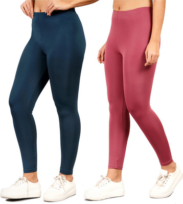 Kyk Western Wear Legging(Dark Blue, Pink, Solid)