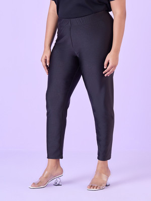 Big Hello Ankle Length Ethnic Wear Legging(Black, Solid)