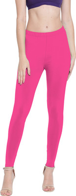 Presta Ankle Length Ethnic Wear Legging(Pink, Solid)