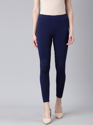 DIXCY SCOTT SLIMZ Ankle Length  Western Wear Legging(Blue, Solid)