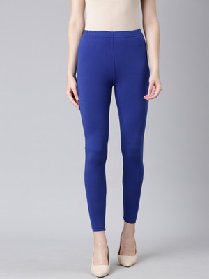 DIXCY SCOTT SLIMZ Ankle Length Western Wear Legging(Blue, Solid)