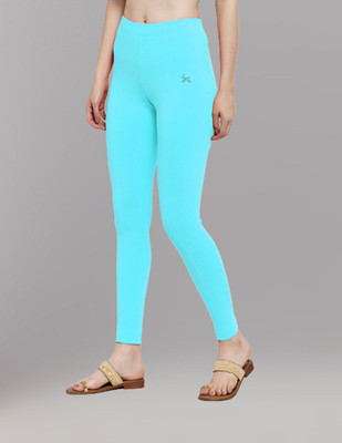 ABE Ankle Length Western Wear Legging(Green, Solid)