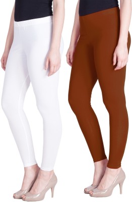 Lyra Western Wear Legging(Brown, White, Solid)