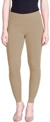 FF CREATIONS Ankle Length Ethnic Wear Legging(Brown, Solid)