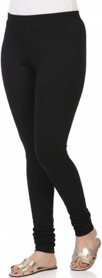 Tiny Pearl Footed  Western Wear Legging(Black, Solid)