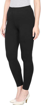 Saivyaa Ankle Length  Ethnic Wear Legging(Black, Solid)