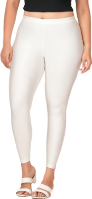 LoveiT Ankle Length Western Wear Legging(White, Solid)