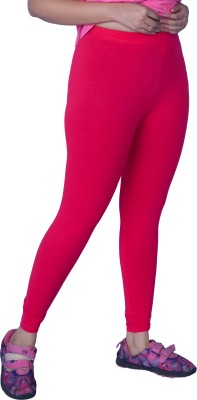 Le-Soft Ankle Length  Ethnic Wear Legging(Pink, Solid)