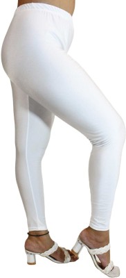 pinkshell Ankle Length Western Wear Legging(White, Solid)